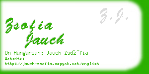 zsofia jauch business card